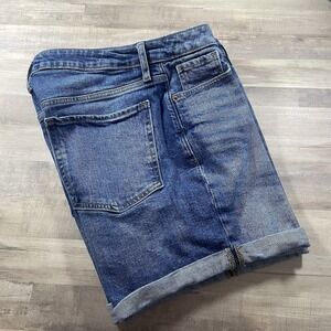 Old Navy Denim Jean Shorts Five Pocket Cuffed High-Rise Straight Women's 12